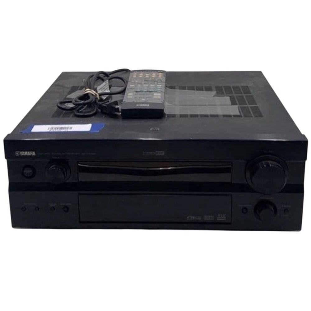 Yamaha RX-V2500 7.1 Channel AV Receiver Black Bundle Remote Manual